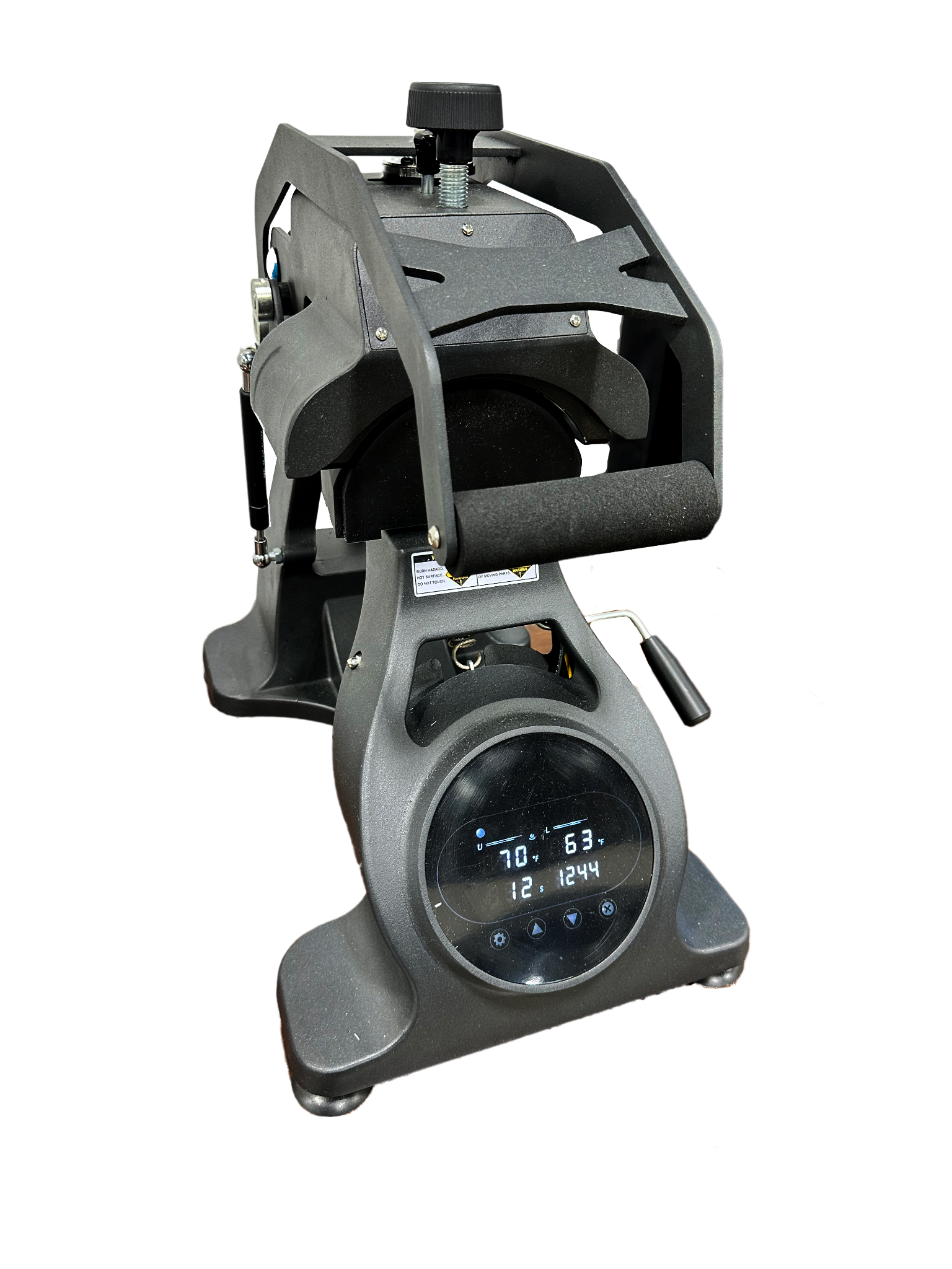 Alien Press Hat Heat Press with digital controls and curved cap platen